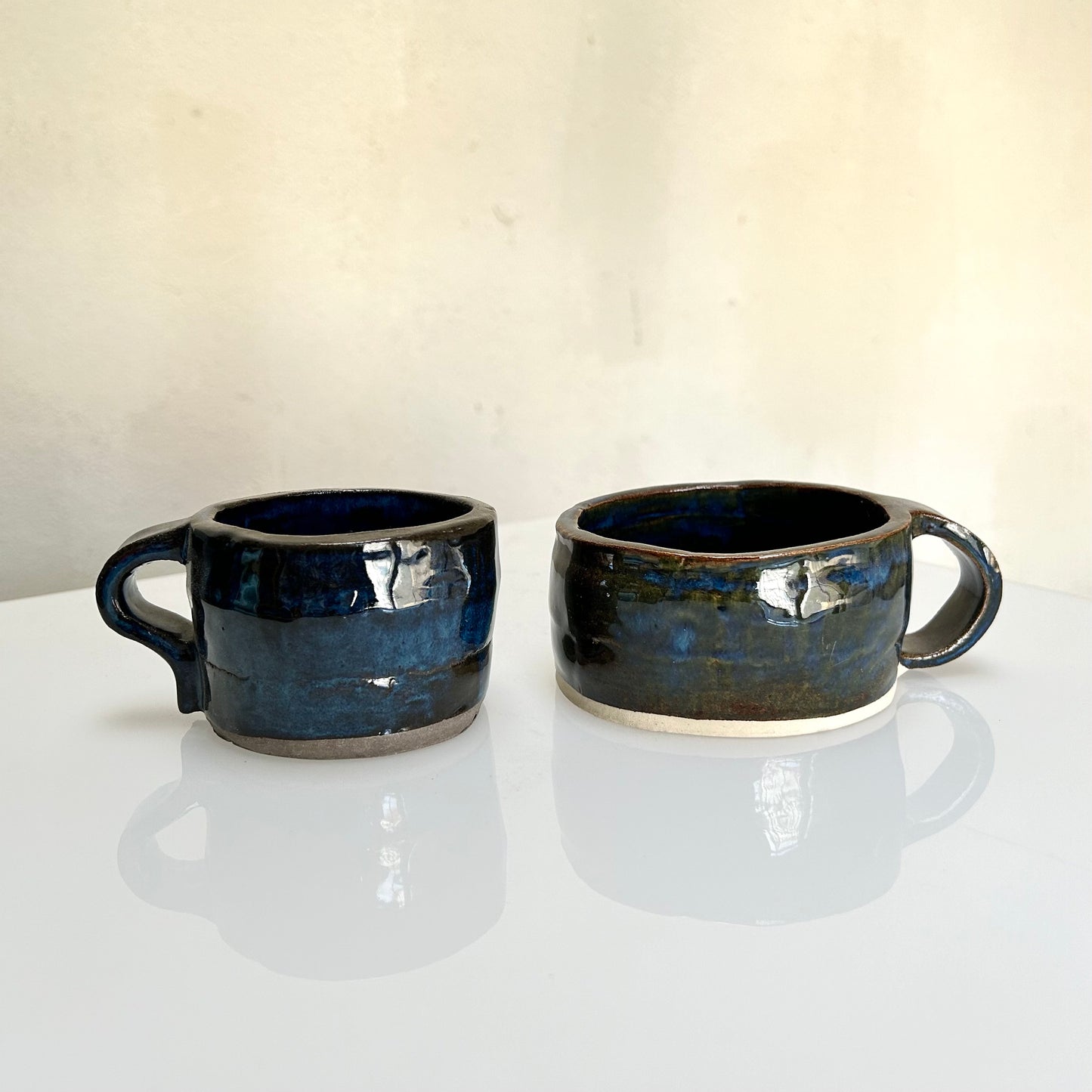 Dark Blue Ceramic Mugs