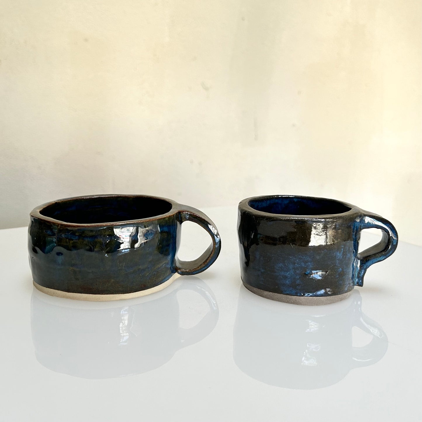 Dark Blue Ceramic Mugs