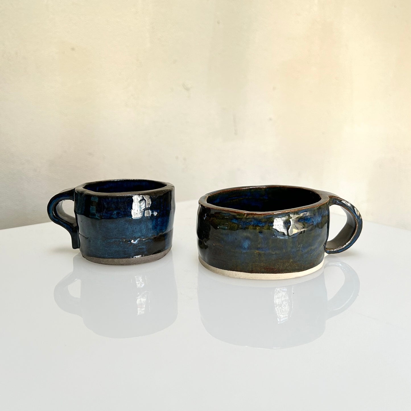 Dark Blue Ceramic Mugs