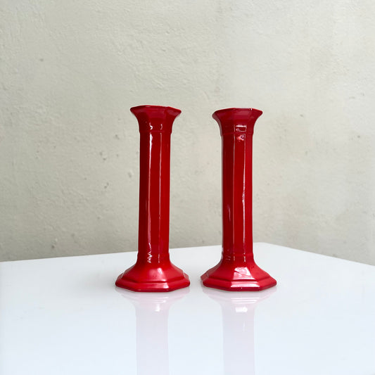 Glossy Candlestick Duo, 1980s